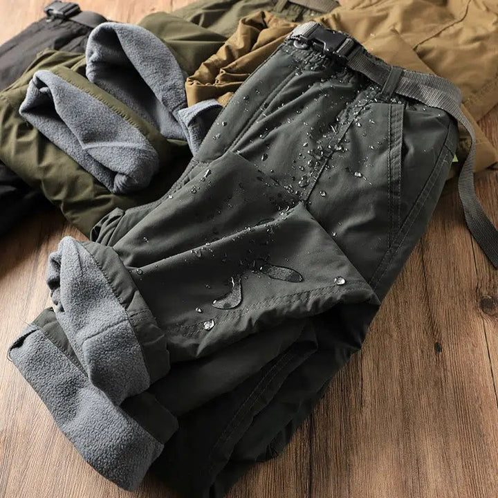 Outdoor Waterproof Thickened Plush Pants