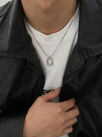 Oval Pendant Necklace