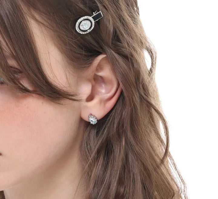 Oval Stud Earrings