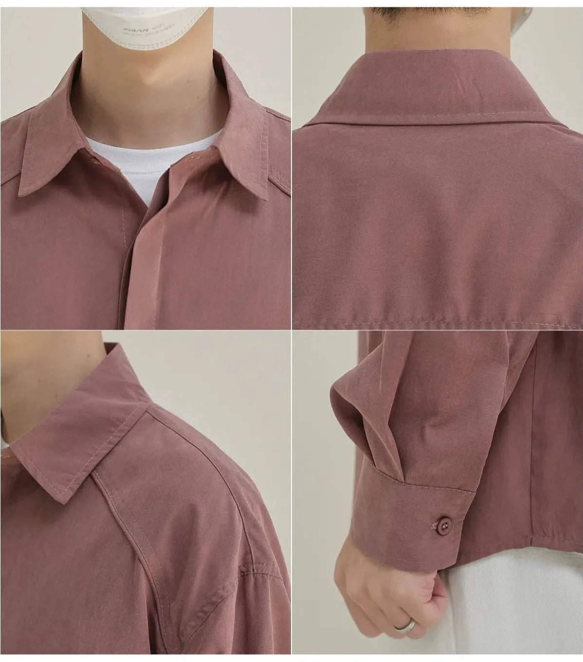 Oversize Button-down Shirt with Pockets