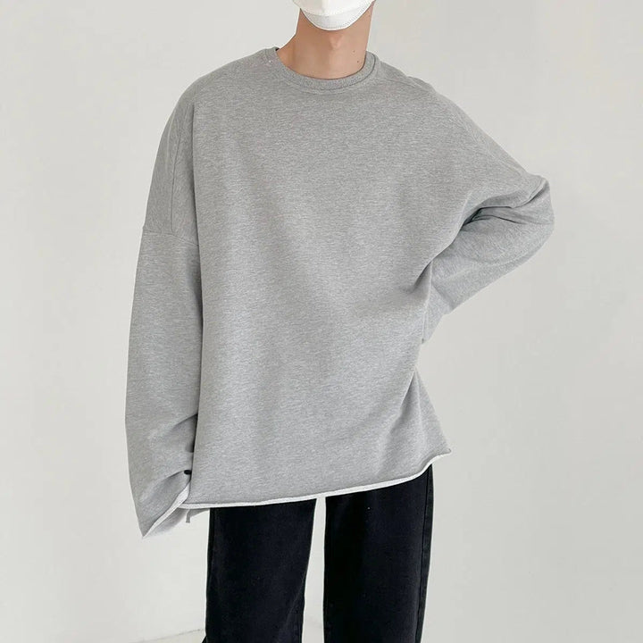 Oversize Curled Long-sleeved Shirt