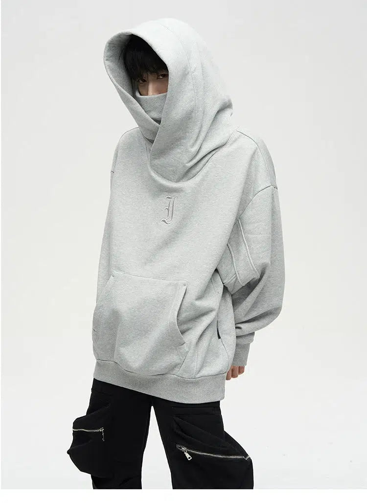 Oversize Fleece Hooded Ninja Sweatshirt The Korean Fashion