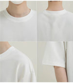 Oversized Basic White Crew Neck T-Shirt