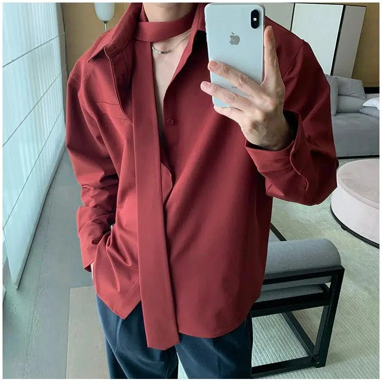 Oversized Button-Down Shirt