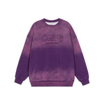 Oversized Crew Neck Gradient Sweatshirt