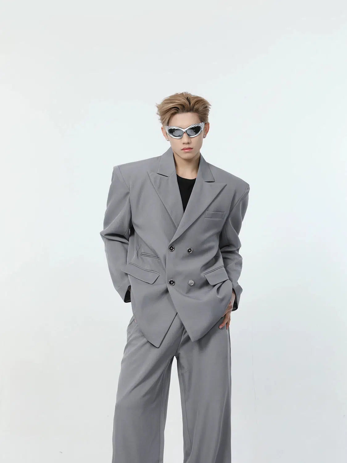 Oversized Double-breasted Suit