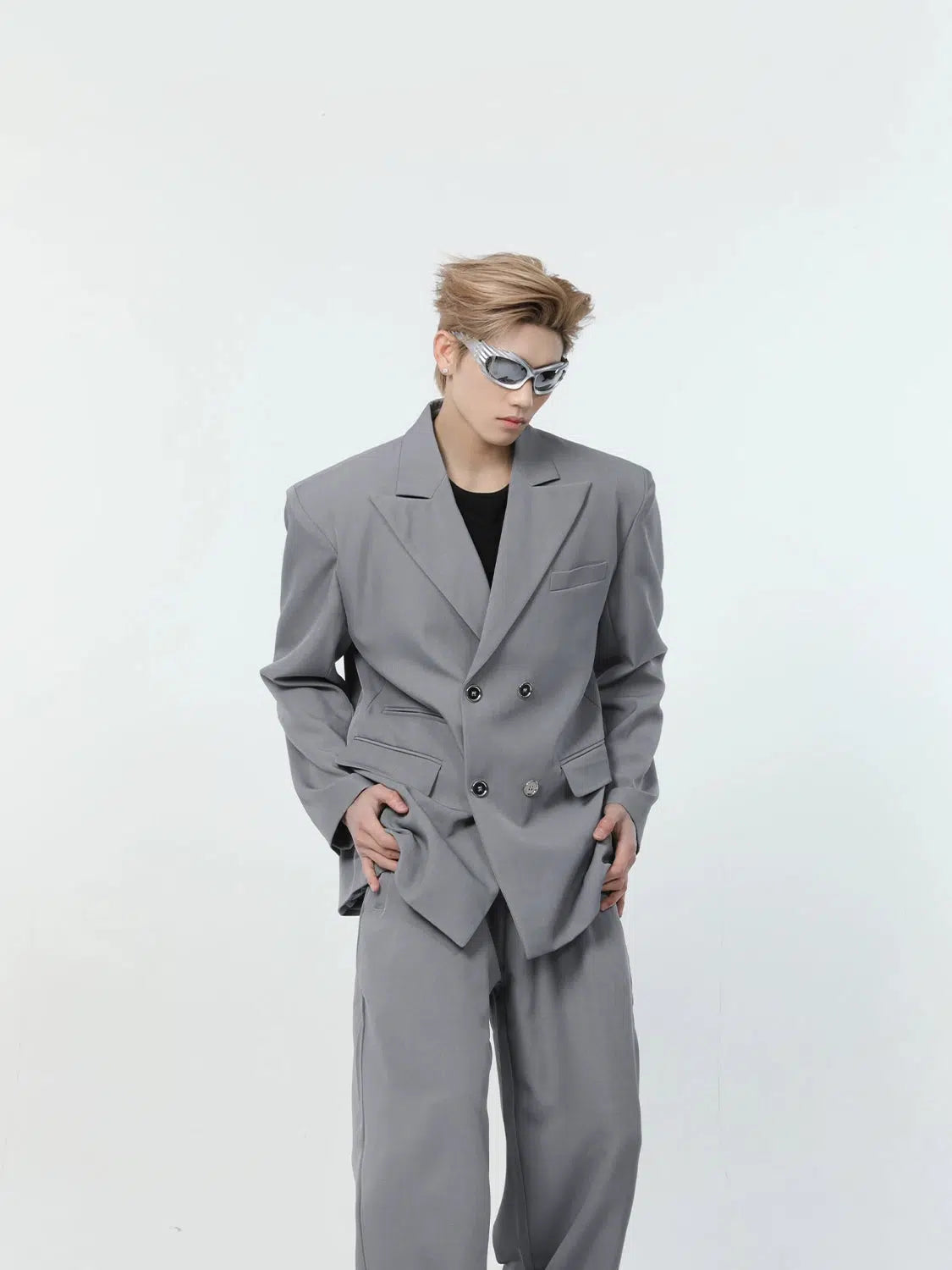 Oversized Double-breasted Suit