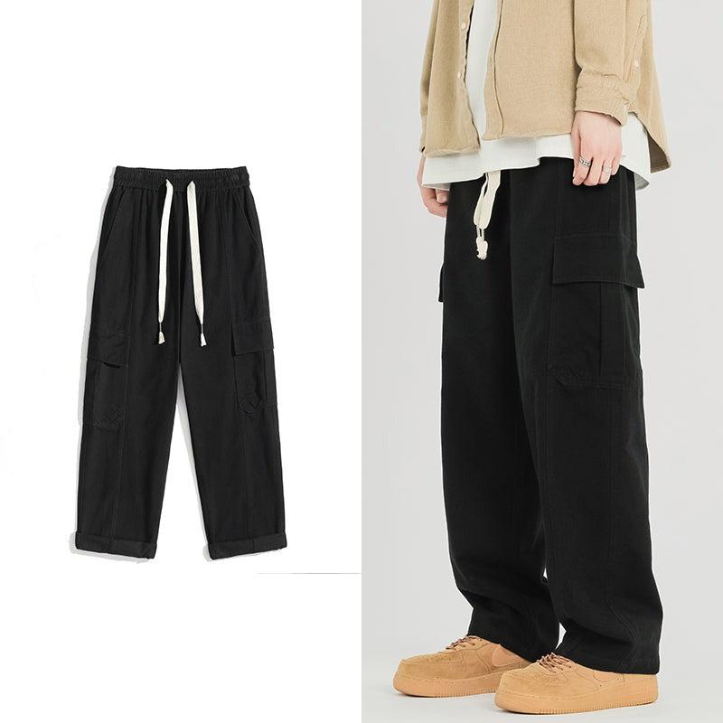 Oversized Drawstring Cargo Pants