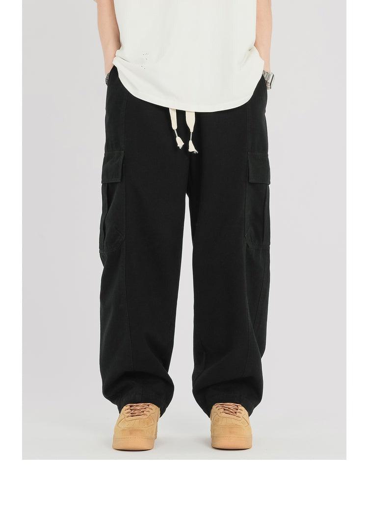 Oversized Drawstring Cargo Pants