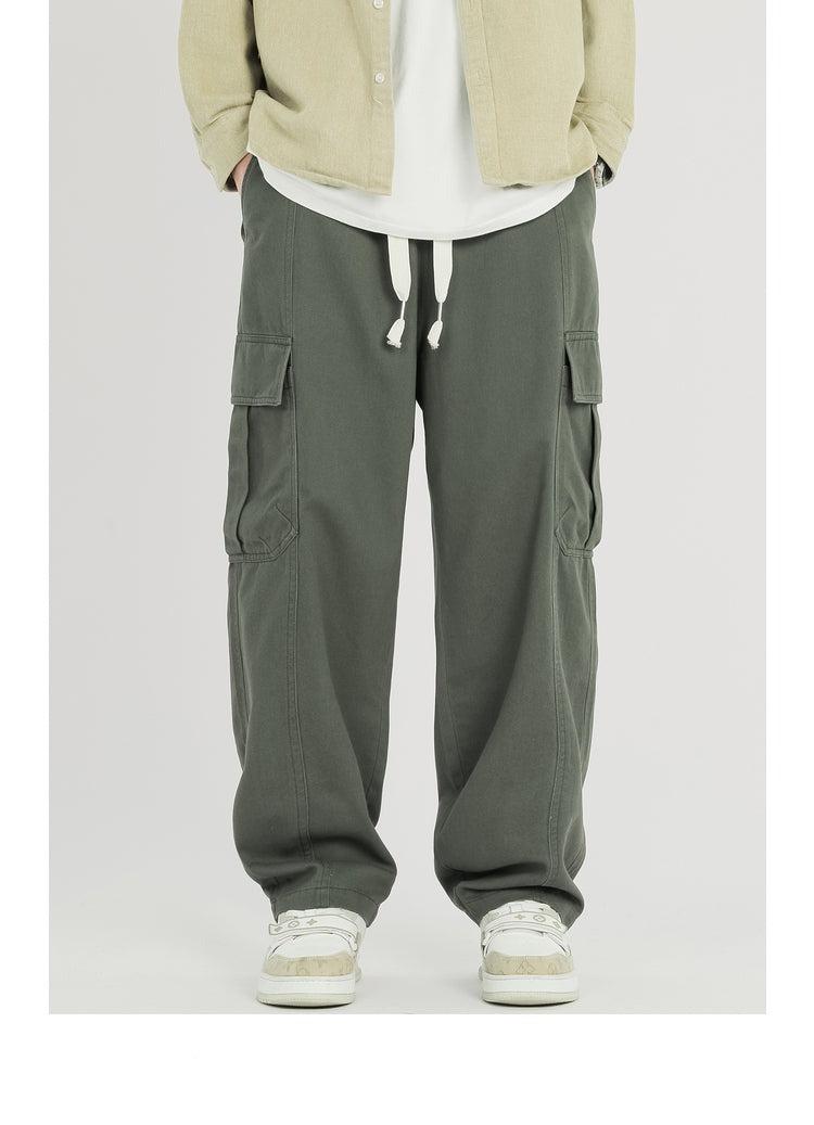 Oversized Drawstring Cargo Pants