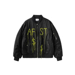 Oversized Embroidery Bomber Jacket