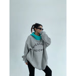 Oversized Graphic Front Pocket Hoodie