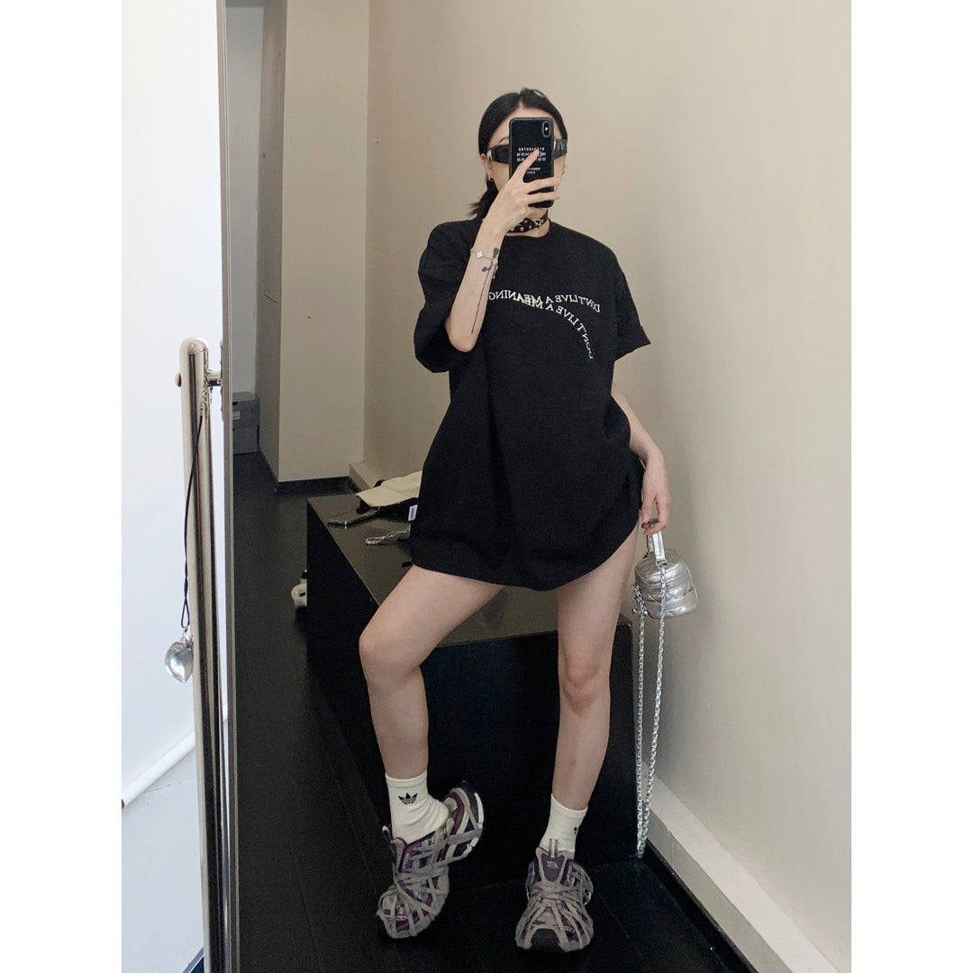 Oversized Letter Print T-Shirt
