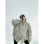 Oversized Hooded Bomber Jacket