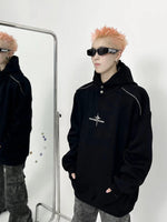 Oversized Hoodie with Cross Star