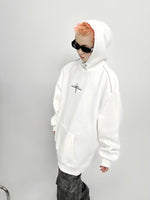 Oversized Hoodie with Cross Star