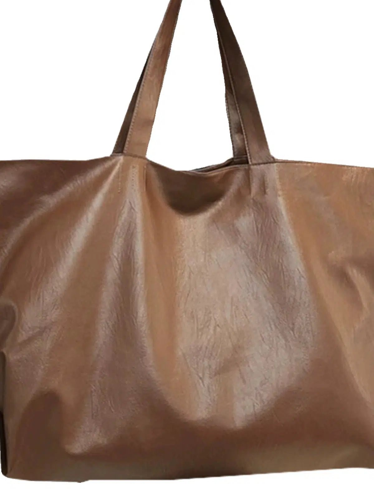 Oversized Leather Tote Bag