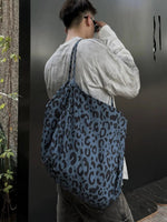 Oversized Leopard Print Tote Bag