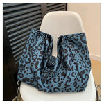 Oversized Leopard Print Tote Bag