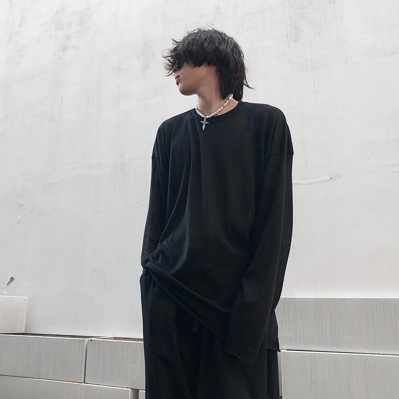 Oversized Long Sleeve Bottoming Shirt