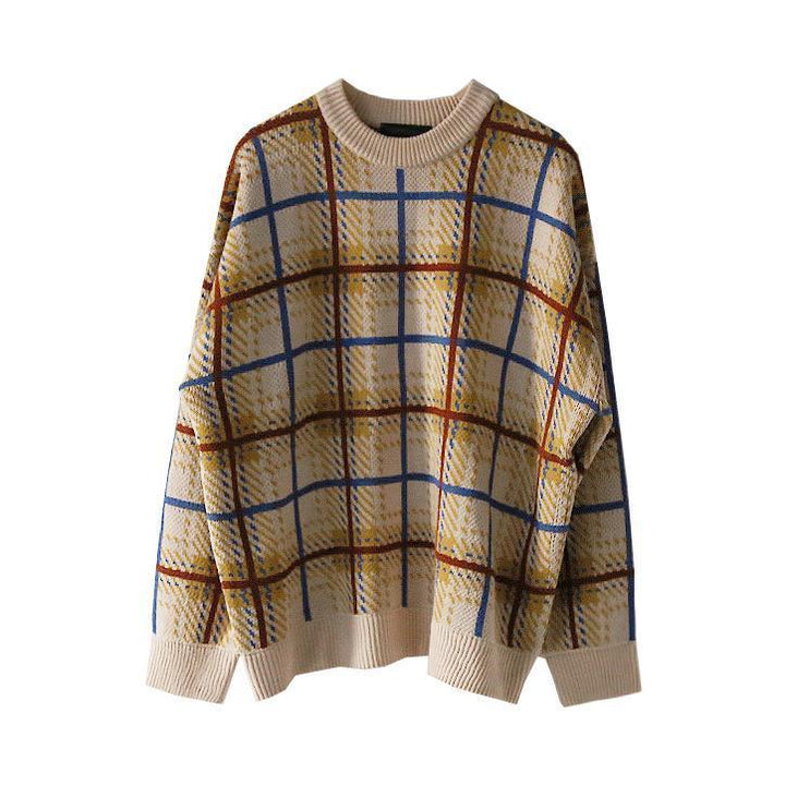 Oversized Plaid Sweater