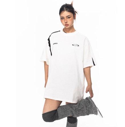 Oversized Print Short-sleeved T-shirt