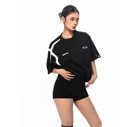 Oversized Print Short-sleeved T-shirt