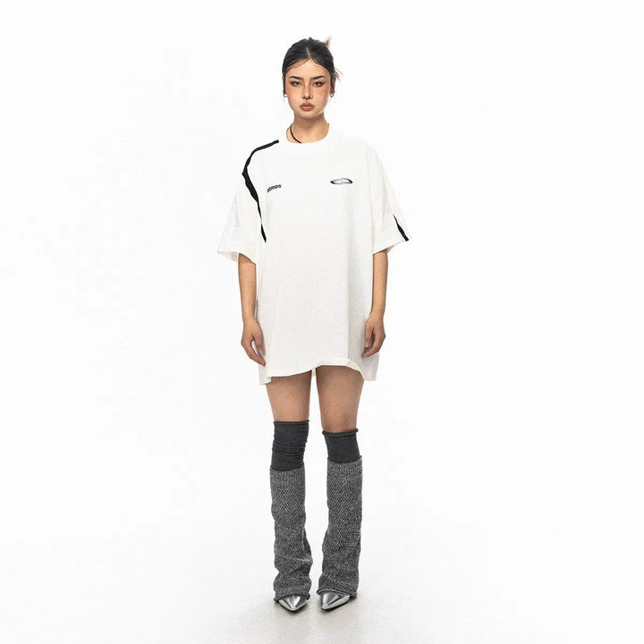 Oversized Print Short-sleeved T-shirt