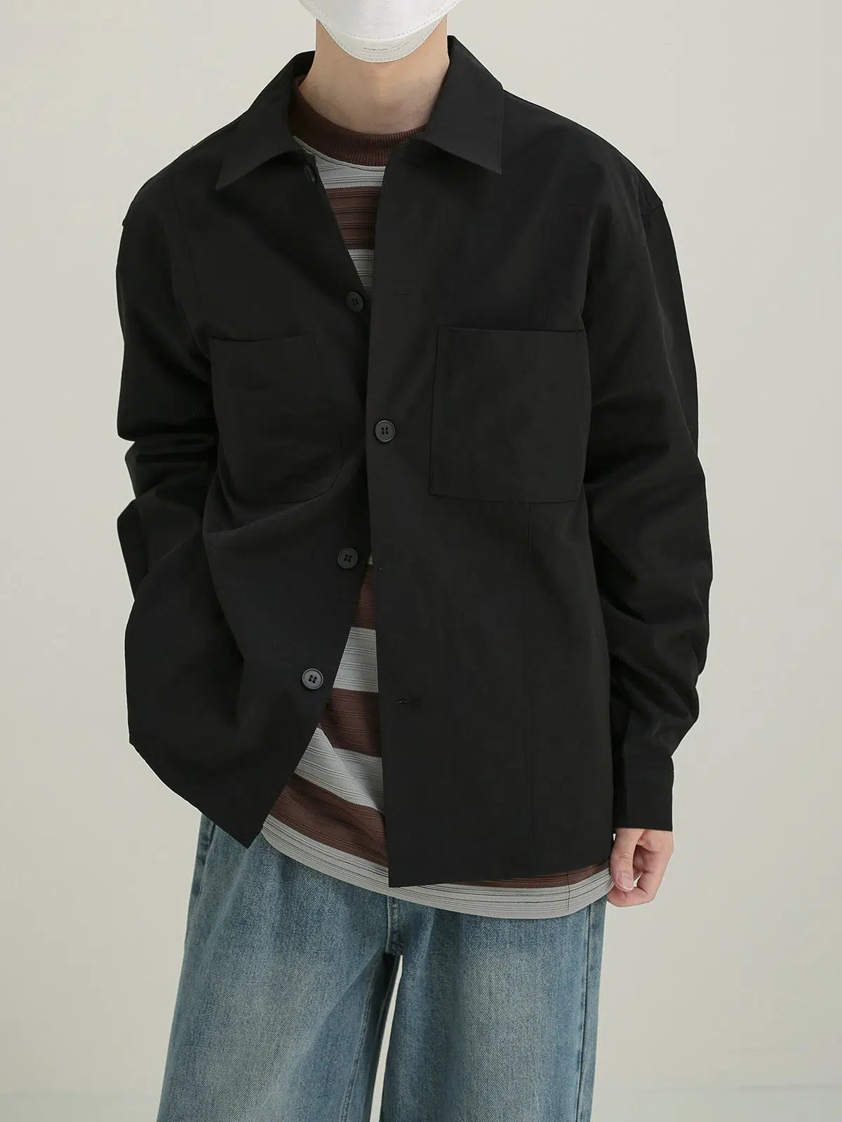 Oversized Shirt with Drawstring Hem