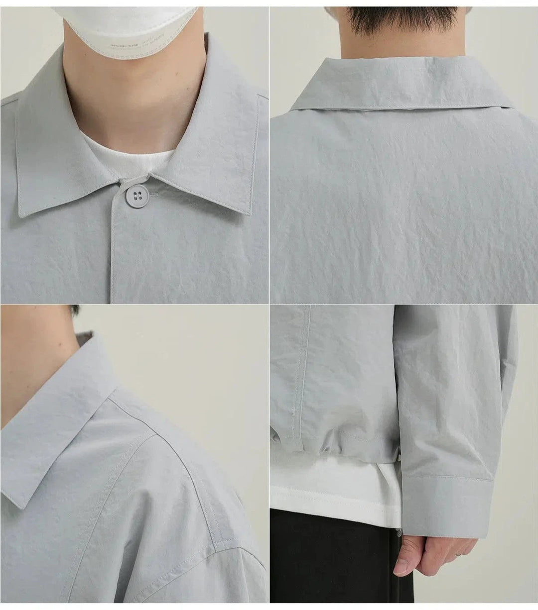 Oversized Shirt with Drawstring Hem