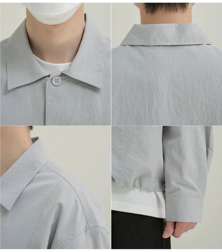 Oversized Shirt with Drawstring Hem
