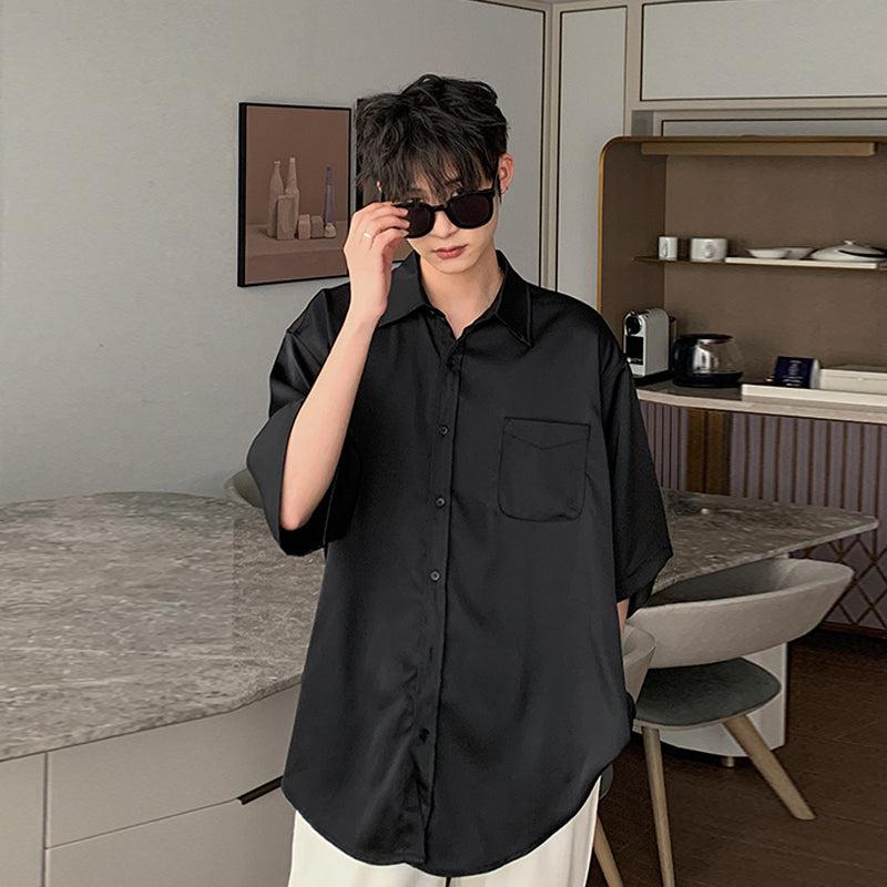 Oversized Silk Shirt (no tie)