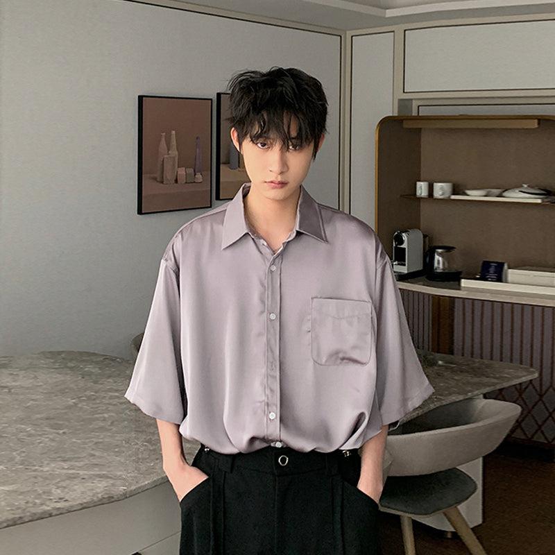 Oversized Silk Shirt (no tie)