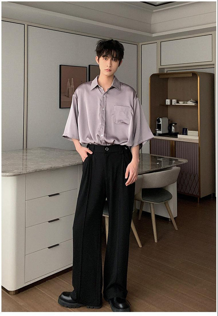 Oversized Silk Shirt (no tie)