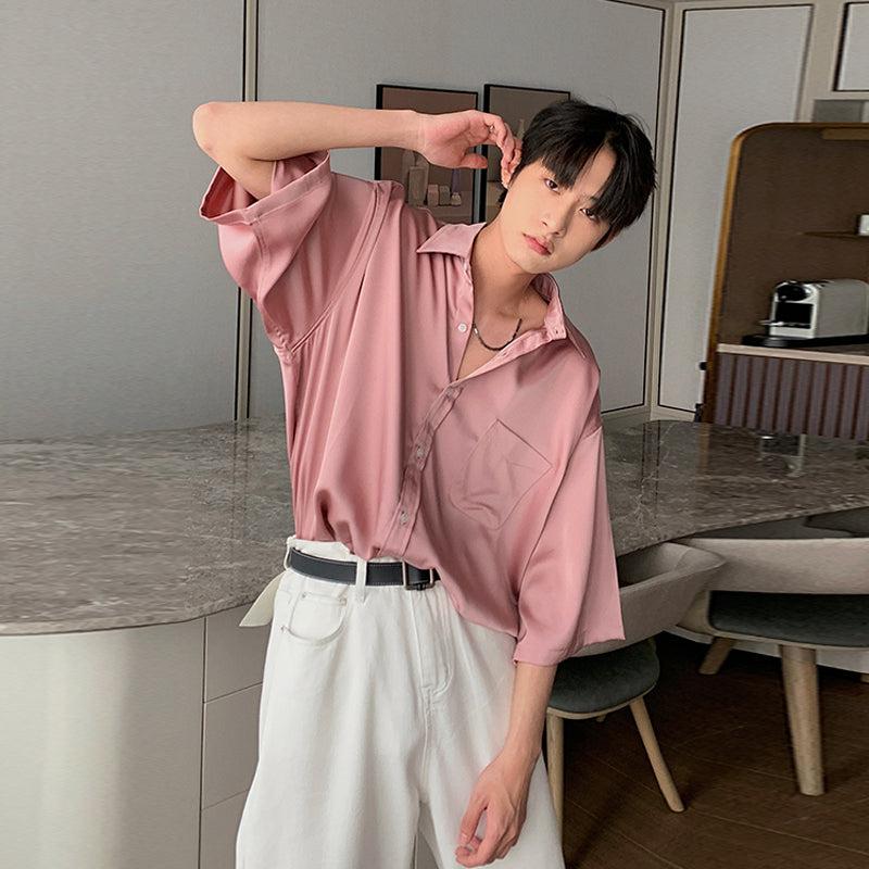 Oversized Silk Shirt (no tie)