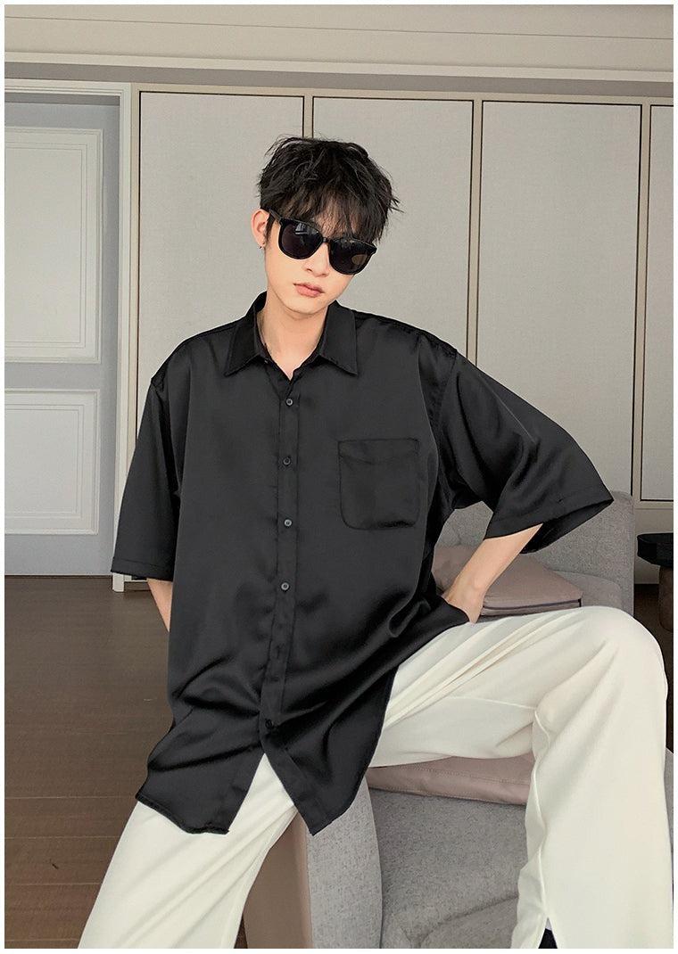 Oversized Silk Shirt (no tie)