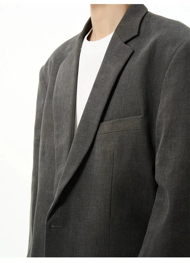 Oversized Solid Color Blazer