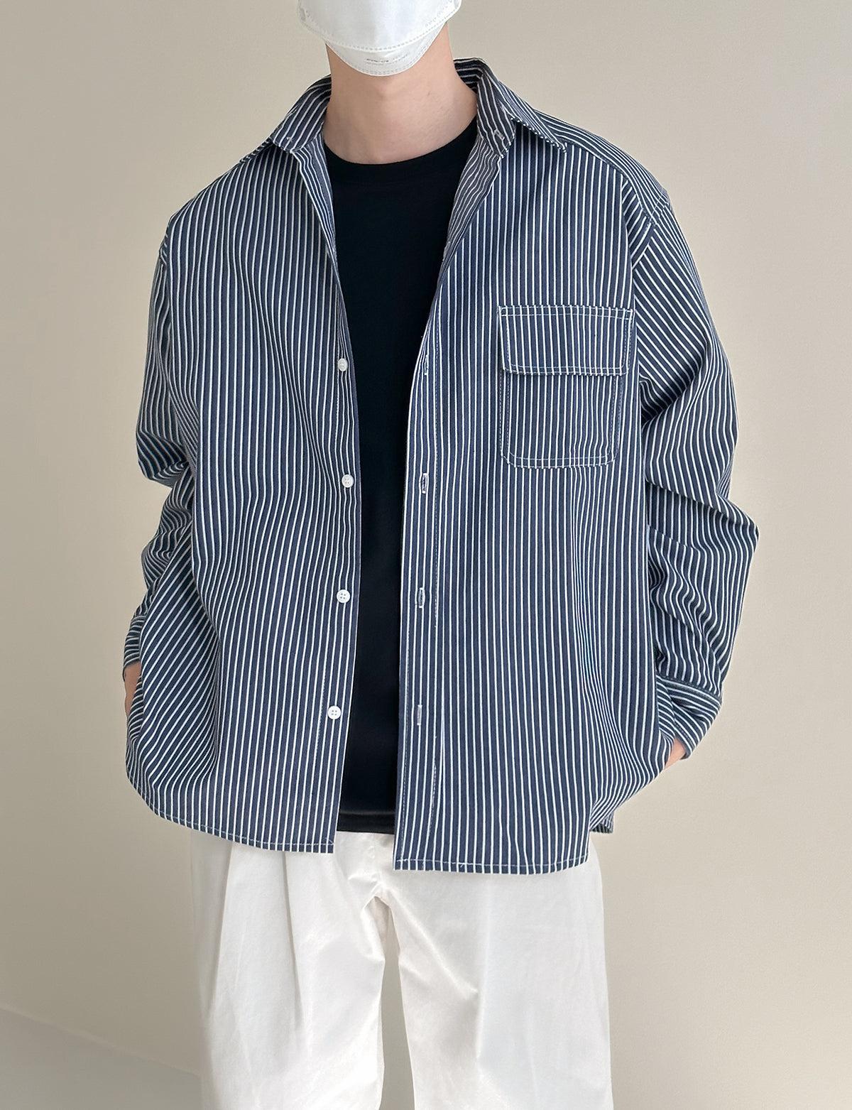 Oversized Striped Shirt