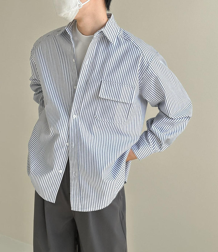 Oversized Striped Shirt