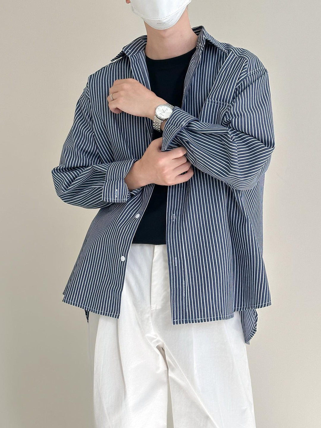 Oversized Striped Shirt