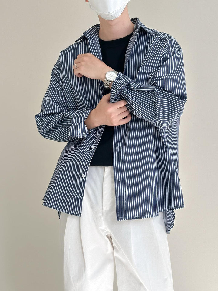 Oversized Striped Shirt