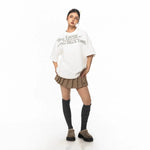 Oversized Text Print T-shirt