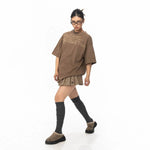 Oversized Text Print T-shirt