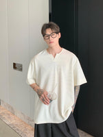 Oversized V-neck T-shirt