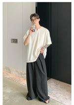 Oversized V-neck T-shirt