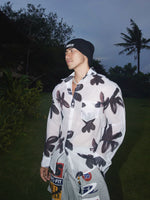 Retro Floral Print Long-Sleeve Shirt 3