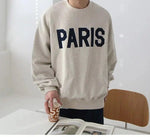 PARIS Printed Round Neck Sweatshirt