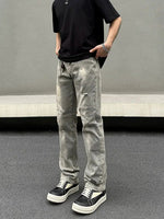 Paint Splatter Distressed Jeans