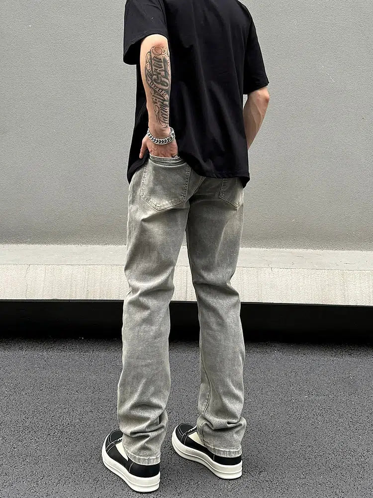 Paint Splatter Distressed Jeans