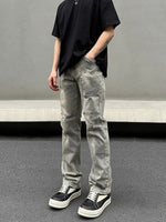 Paint Splatter Distressed Jeans